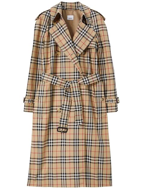 burberry coat with brushstroke check print lining|Burberry trench coat.